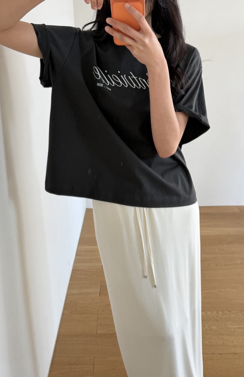 AMY GRACE-A韓國直郵實拍女士新款熱賣26春夏休閑推薦T恤AMY GRACE-AT恤