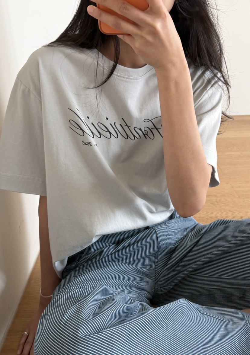 AMY GRACE-A韓國直郵實拍女士新款熱賣26春夏休閑推薦T恤AMY GRACE-AT恤