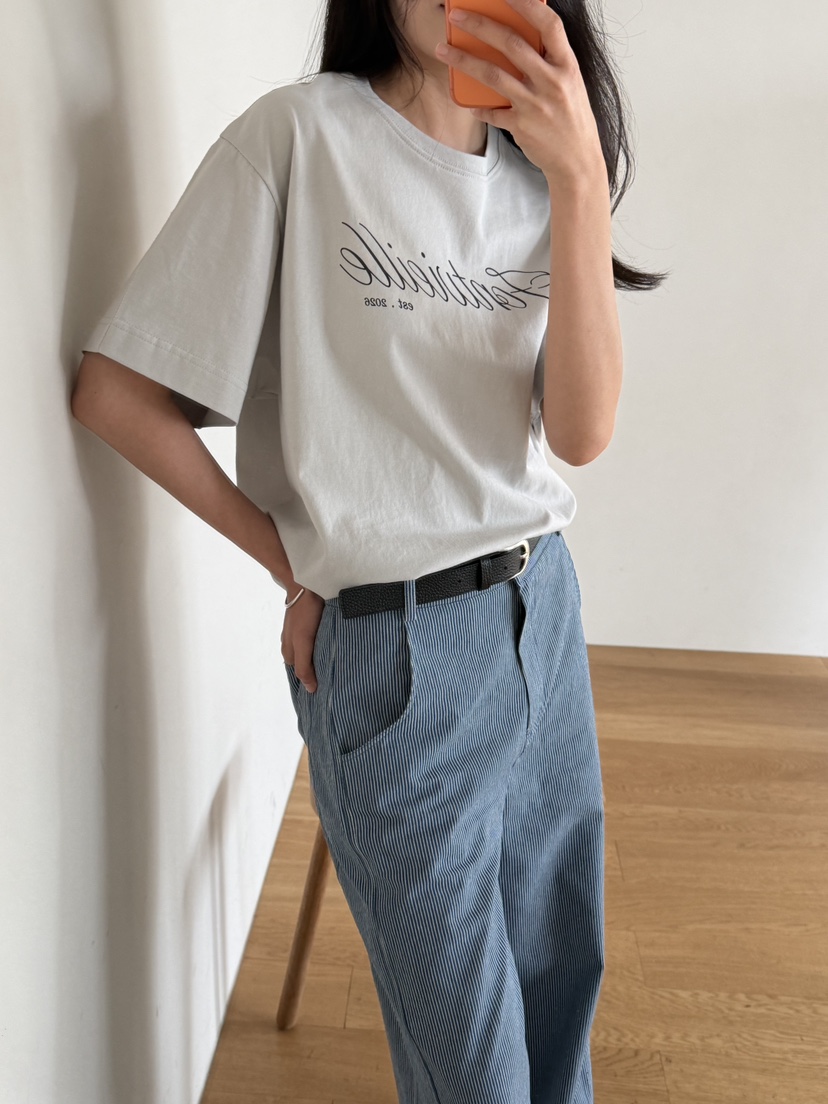 AMY GRACE-A韓國直郵實拍女士新款熱賣26春夏休閑推薦T恤AMY GRACE-AT恤