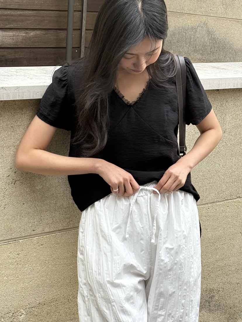 AMY GRACE-A韓國東大門直郵女士新款人氣休閑休閑褲褶皺AMY GRACE-A休閑褲