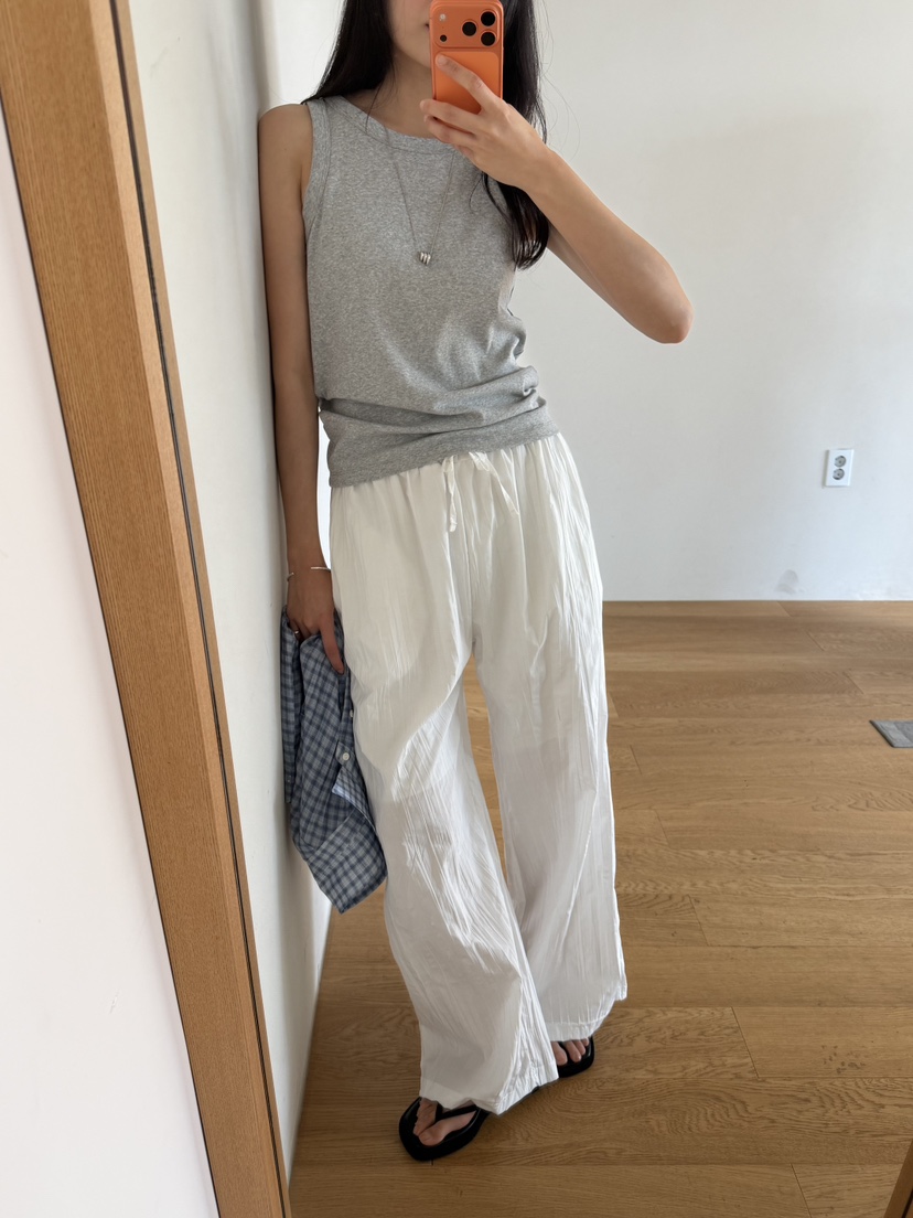 AMY GRACE-A韓國東大門直郵女士新款人氣休閑休閑褲褶皺AMY GRACE-A休閑褲