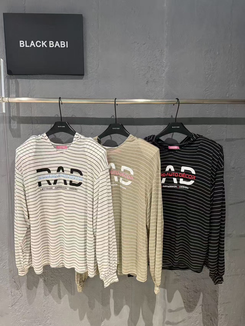 BLACK BABI韓國直郵女裝新品職業熱賣人氣長袖T恤連帽衫BLACK BABI長袖T恤