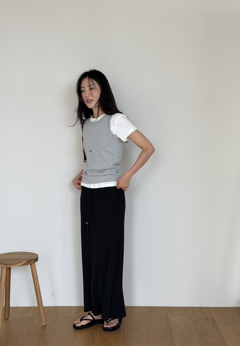 AMY GRACE-A韓國代購女士新款熱賣時尚人氣職業長裙人造絲AMY GRACE-A長裙