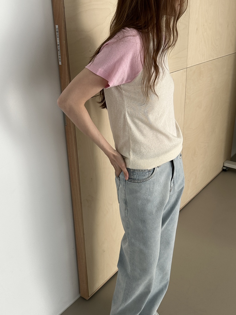 JEONG GAM STUDIOS韓國直郵女裝新品推薦26春夏T恤撞色JEONG GAM STUDIOST恤