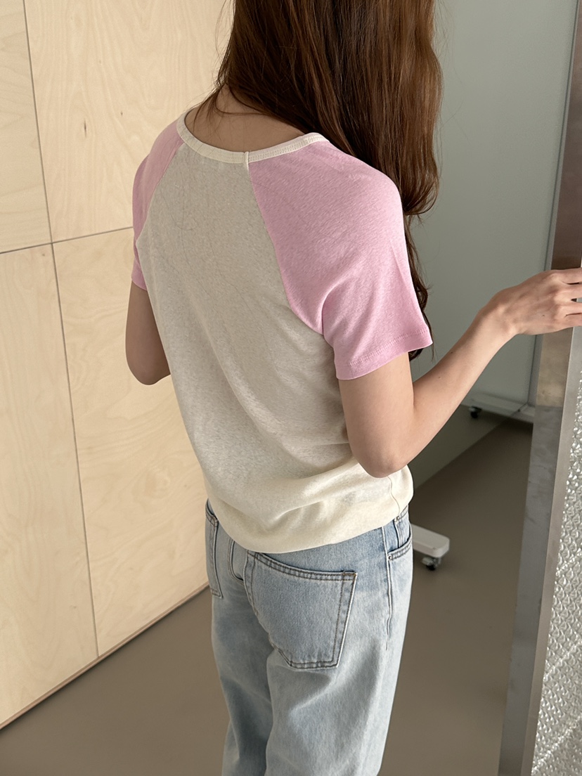 JEONG GAM STUDIOS韓國直郵女裝新品推薦26春夏T恤撞色JEONG GAM STUDIOST恤