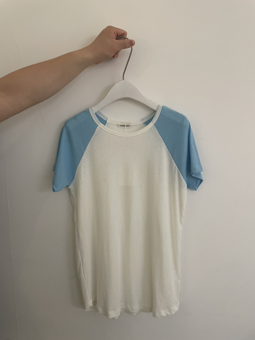 JEONG GAM STUDIOS韓國直郵女裝新品推薦26春夏T恤撞色JEONG GAM STUDIOST恤圖色2