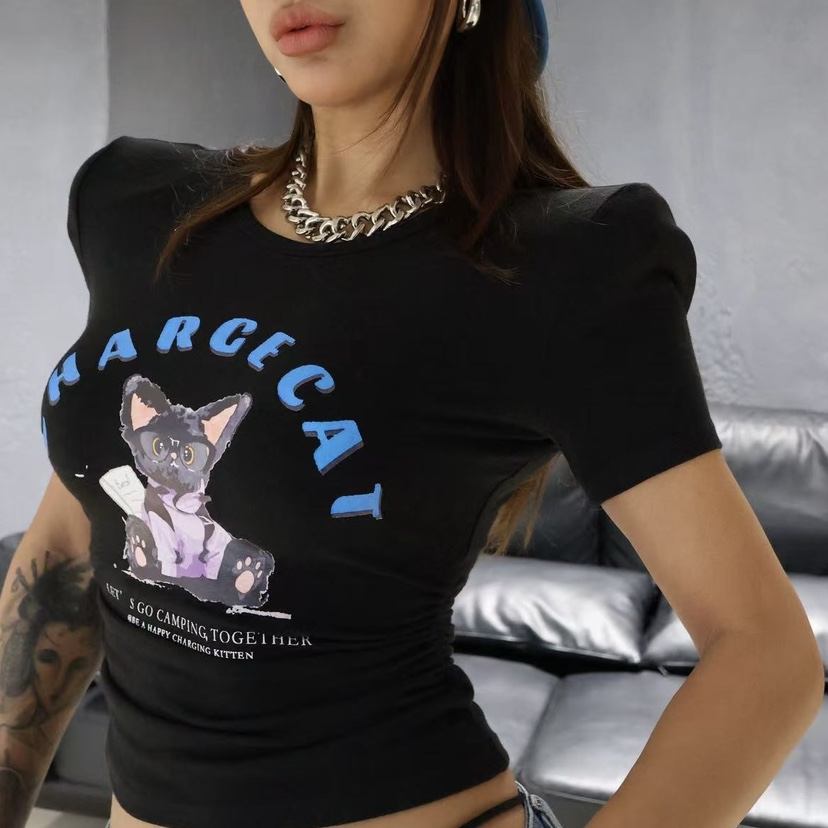 BLACK BABI韓國東大門直郵女士新品熱賣人氣26春夏時尚T恤BLACK BABIT恤圖色4