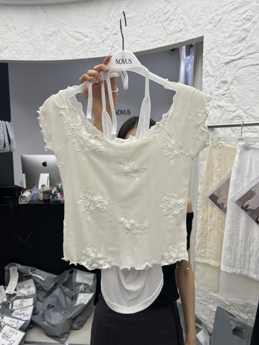 NOVUS韓國代購女裝新款推薦休閑熱賣26春夏職業時尚吊帶背心NOVUS吊帶/背心圖色1