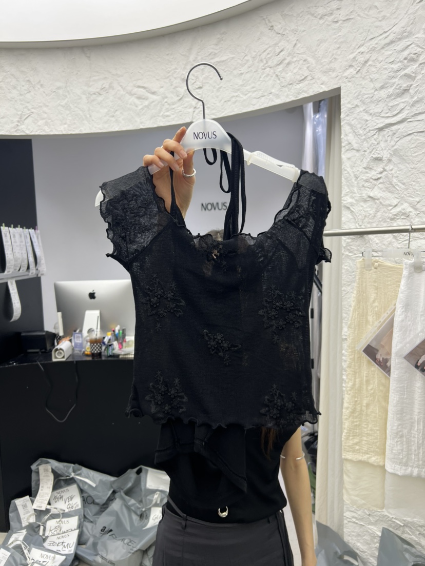 NOVUS韓國代購女裝新款推薦休閑熱賣26春夏職業時尚吊帶背心NOVUS吊帶/背心圖色2