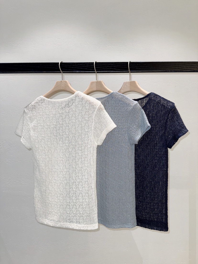 NDE韓國直郵女裝新款職業時尚人氣熱賣推薦休閑26春夏T恤蕾絲BOHEME_NDET恤