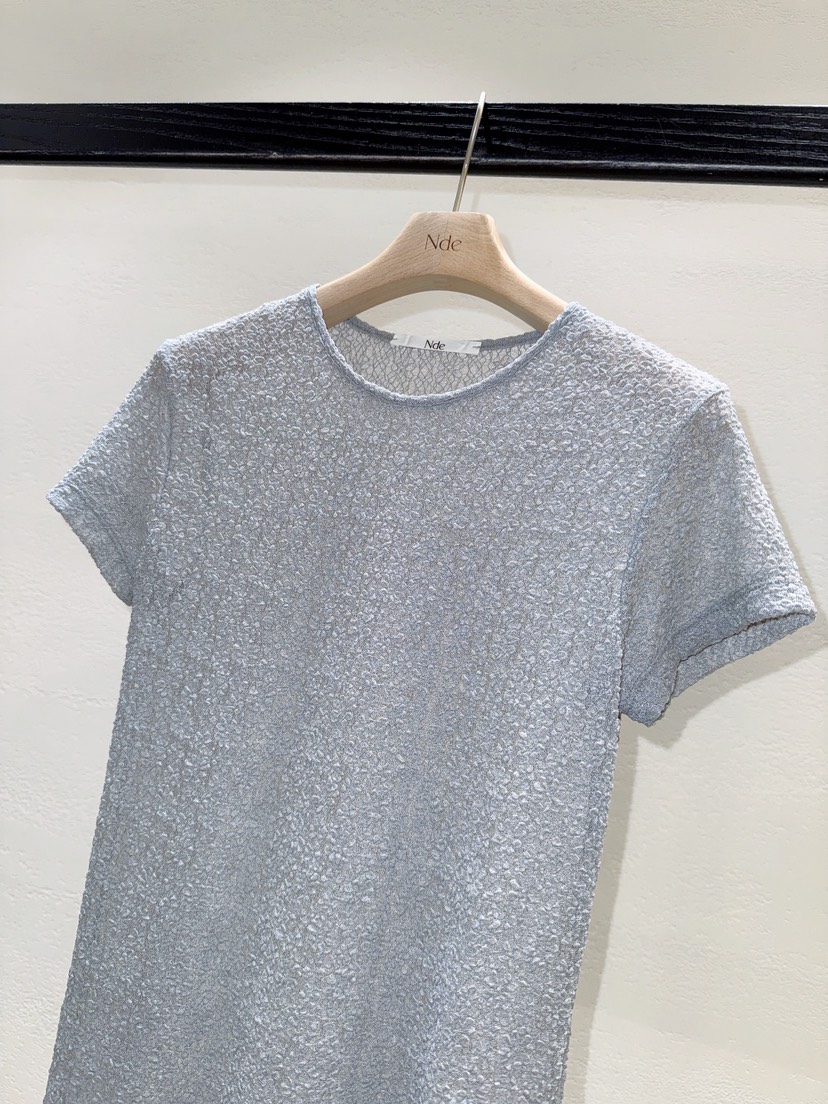 NDE韓國直郵女裝新款職業時尚人氣熱賣推薦休閑26春夏T恤蕾絲BOHEME_NDET恤