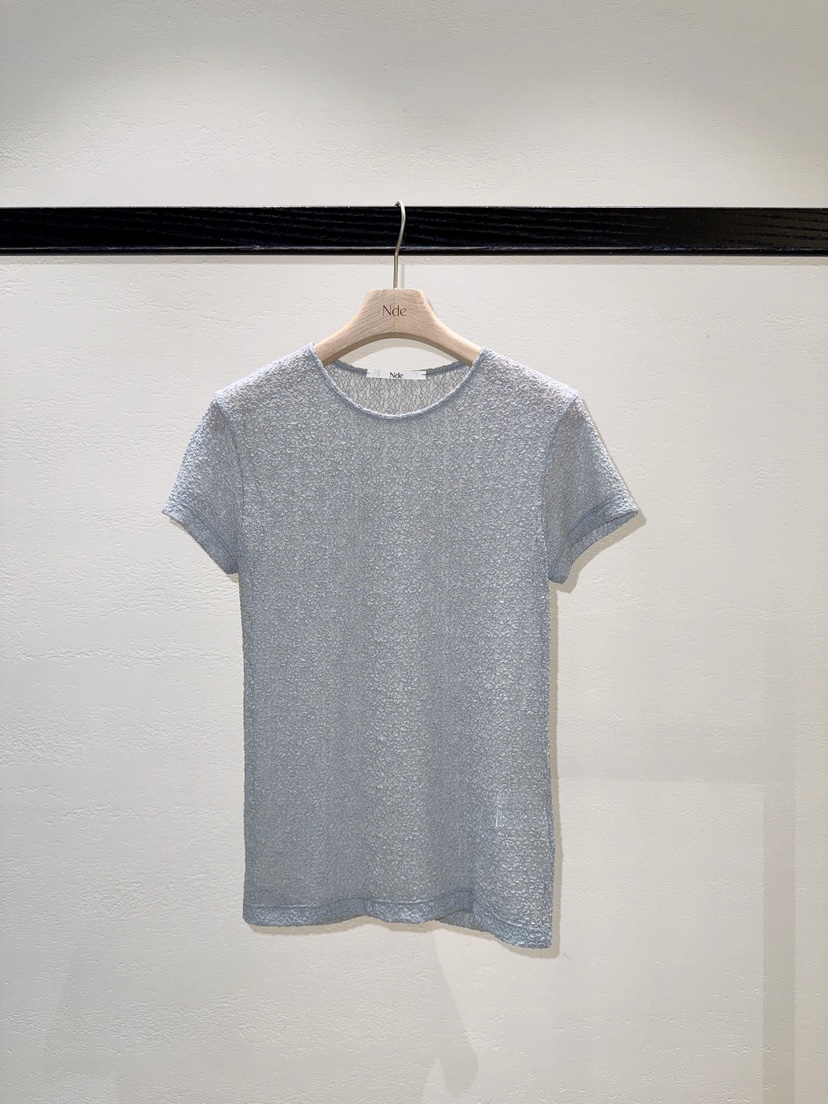 NDE韓國直郵女裝新款職業時尚人氣熱賣推薦休閑26春夏T恤蕾絲BOHEME_NDET恤圖色2