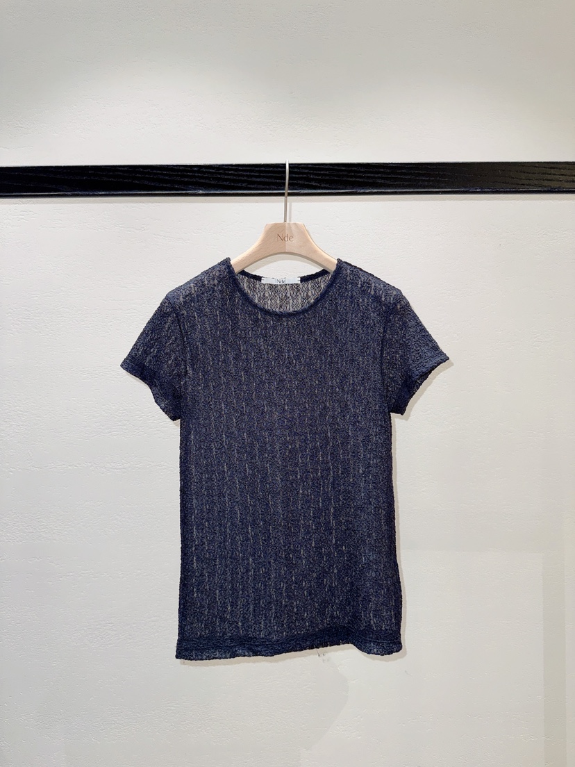 NDE韓國直郵女裝新款職業時尚人氣熱賣推薦休閑26春夏T恤蕾絲BOHEME_NDET恤圖色3