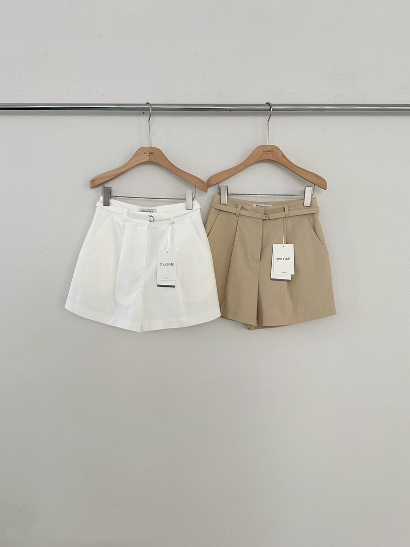 2ND GATE韓國東大門代購女士新品休閑推薦人氣短褲含腰帶2ND GATE短褲