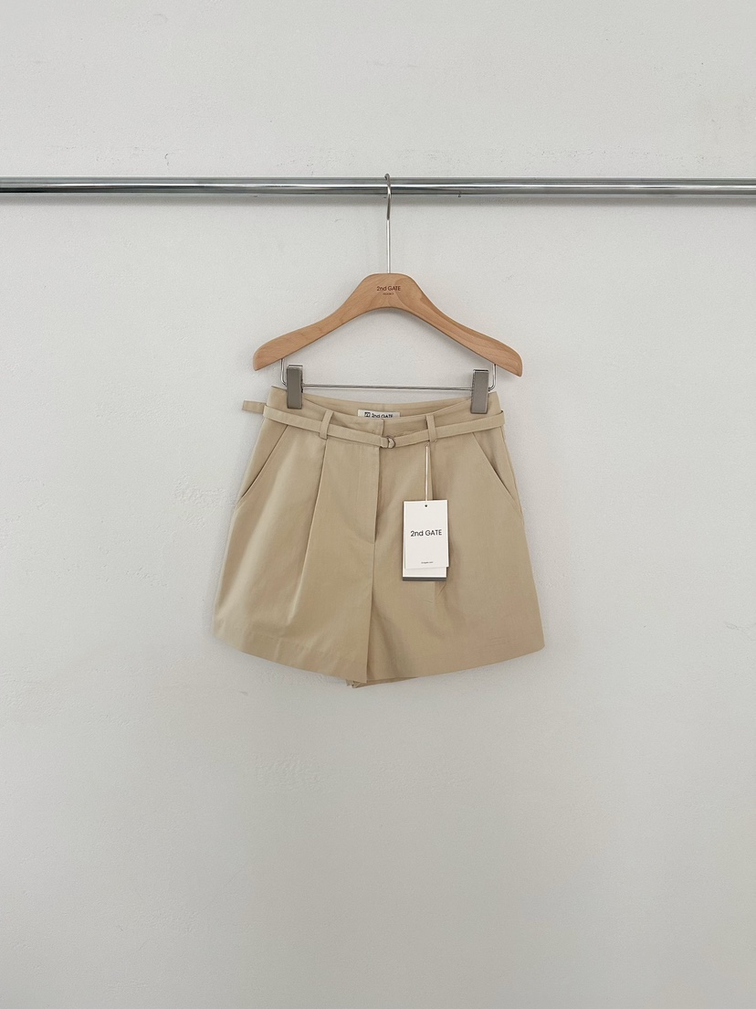 2ND GATE韓國東大門代購女士新品休閑推薦人氣短褲含腰帶2ND GATE短褲圖色2