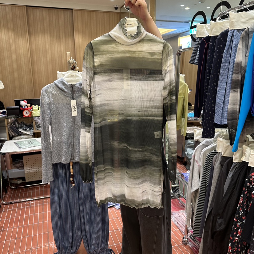 EEE韓國直郵實拍女裝新款26春夏推薦人氣熱賣時尚連衣裙透視EEE連衣裙圖色2