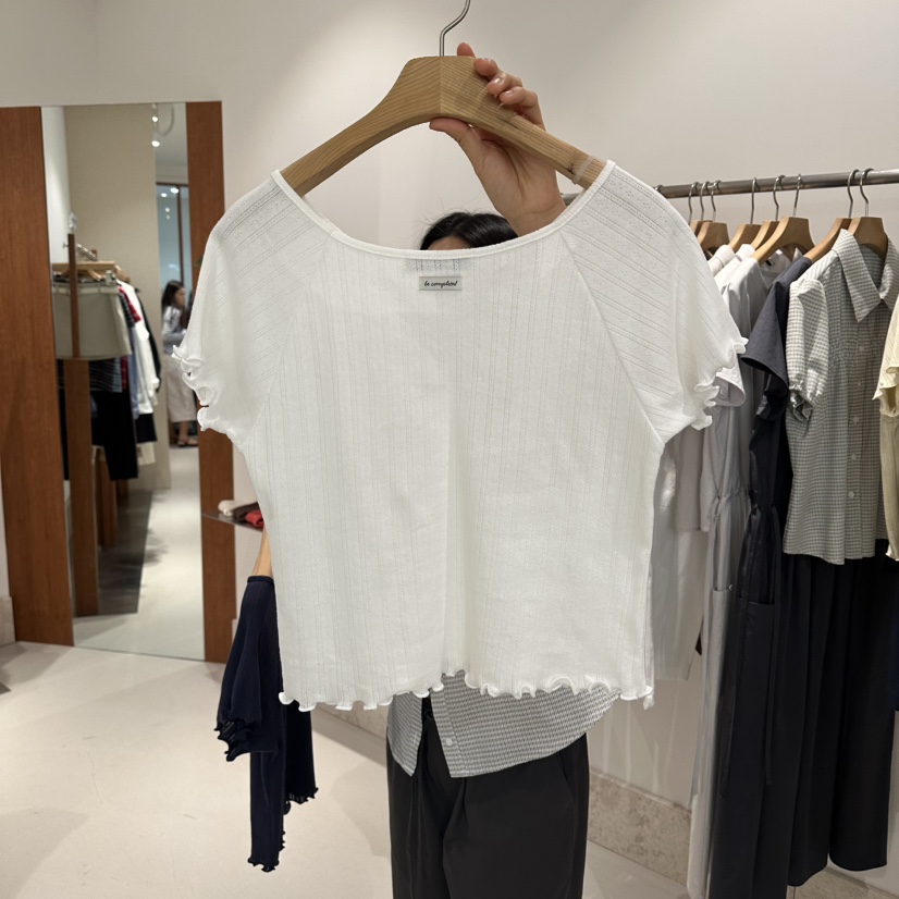 ANDMORE BUTTON韓國直郵實拍女士新品推薦職業熱賣休閑T恤ANDMORE BUTTONT恤