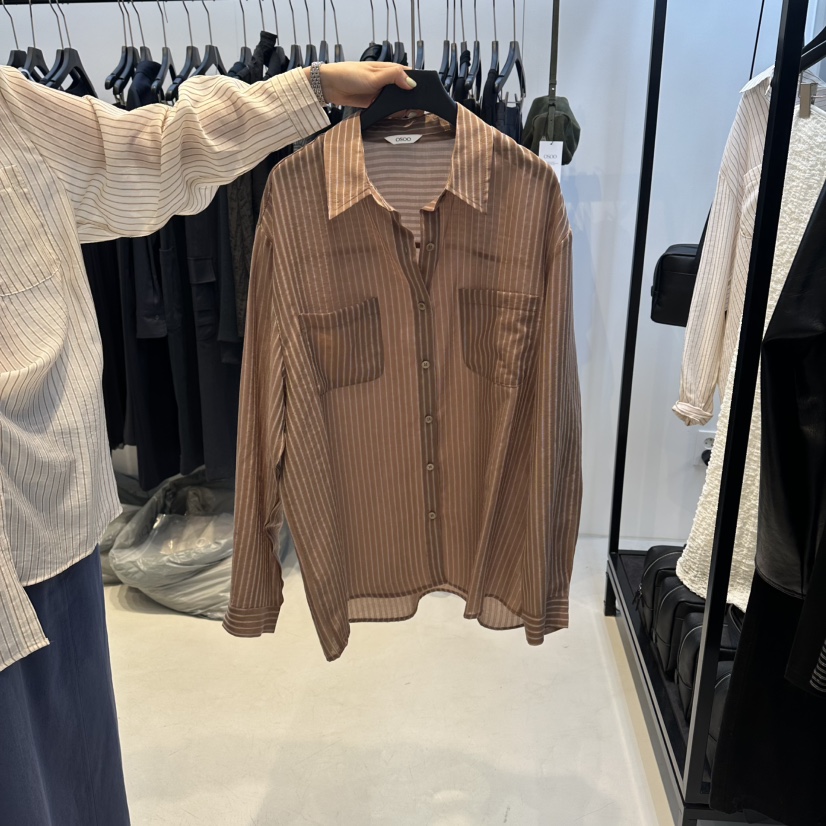 OSOO韓國東大門代購女士新款休閑人氣26春夏熱賣襯衫蕾絲衫OSOO襯衫/蕾絲衫圖色3