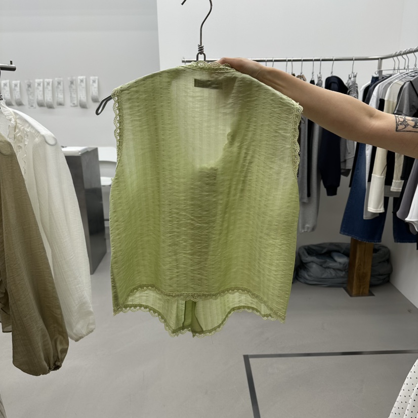 ENHANCE韓國東大門直郵女士新款熱賣吊帶背心不含內搭褶裥ENHANCE/HOPESMORE吊帶/背心