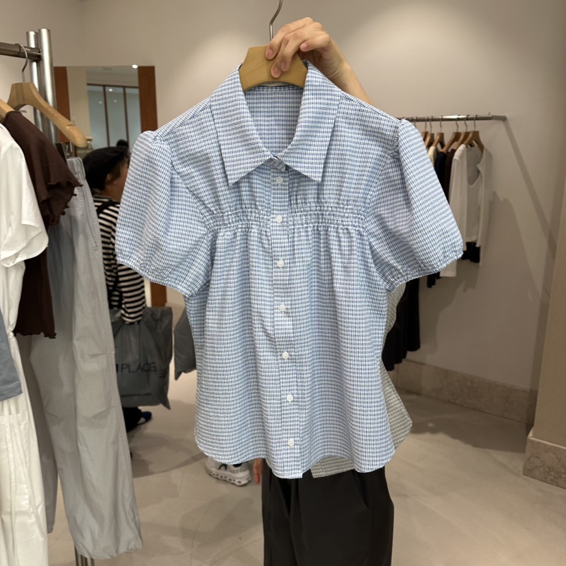 ANDMORE BUTTON韓國直郵實拍女士新品時尚休閑襯衫蕾絲衫ANDMORE BUTTON襯衫/蕾絲衫圖色2