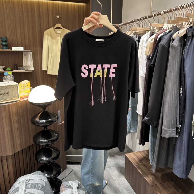 BABYTOUCH韓國代購女士新品時尚熱賣職業26春夏推薦休閑T恤BABYTOUCHT恤圖色3