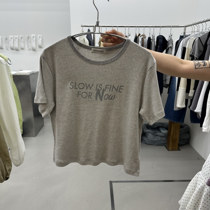 ENHANCE韓國直郵女士新品職業熱賣休閑26春夏時尚推薦T恤ENHANCE/HOPESMORET恤圖色2