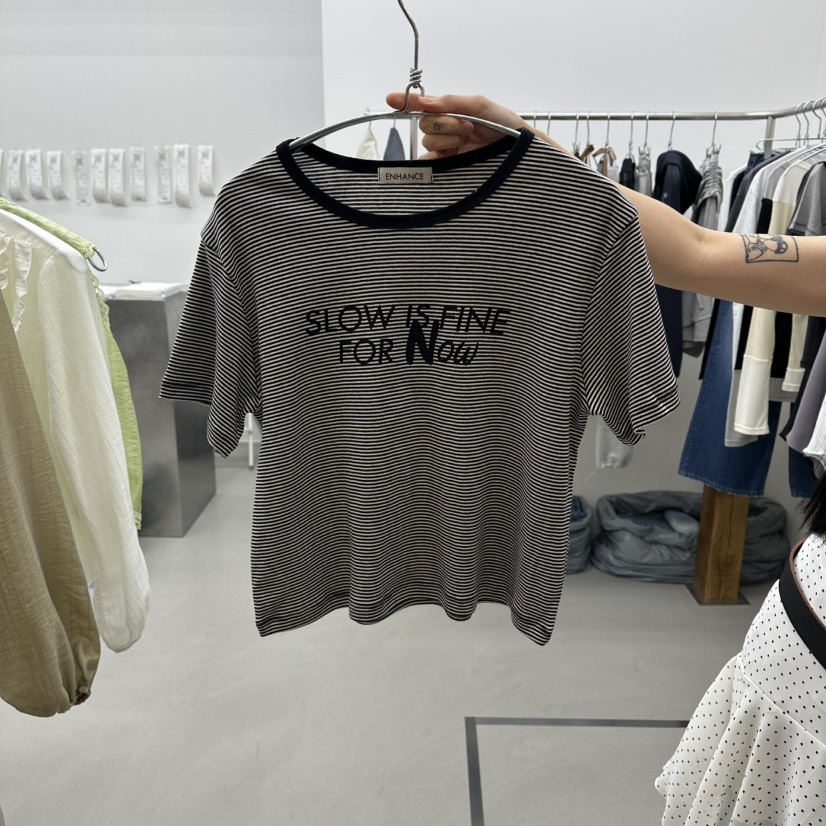 ENHANCE韓國直郵女士新品職業熱賣休閑26春夏時尚推薦T恤ENHANCE/HOPESMORET恤圖色3