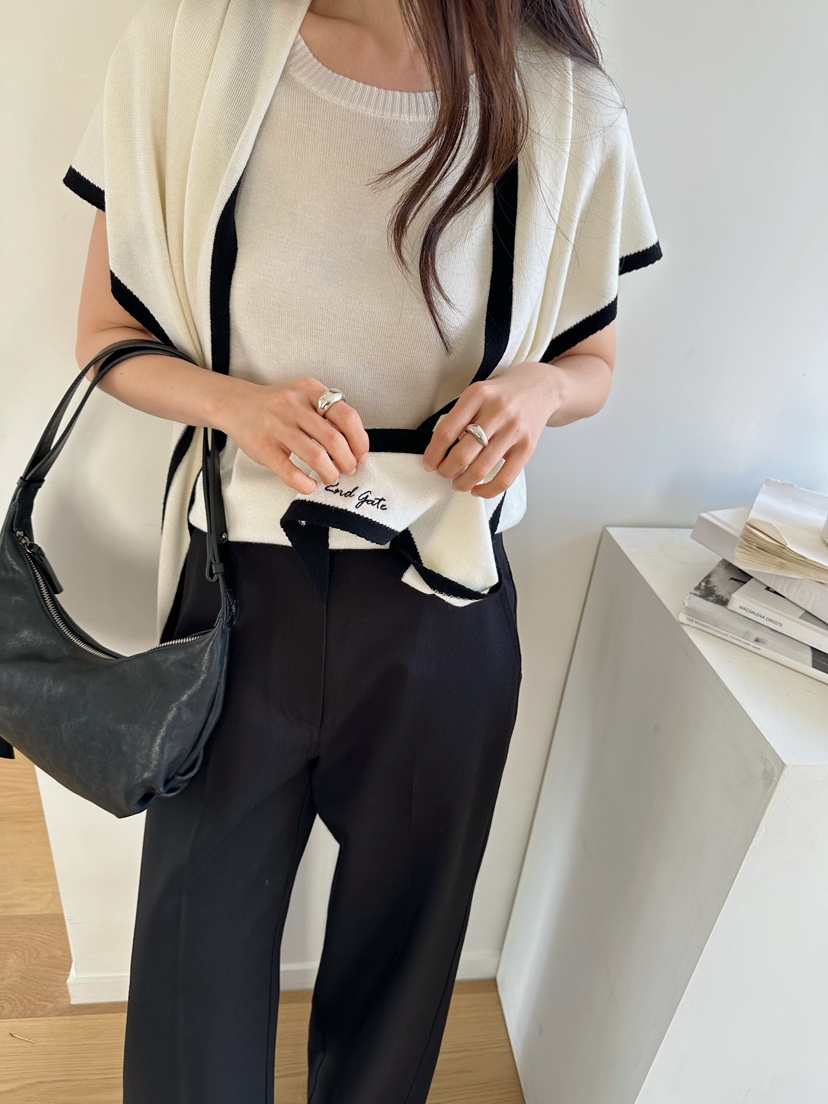 2ND GATE韓國代購女士新款26春夏時尚熱賣人氣針織衫含圍巾2ND GATE針織衫