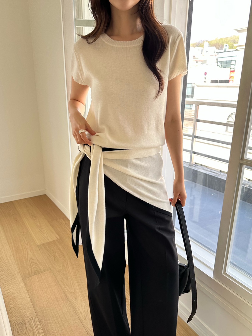 2ND GATE韓國代購女士新款26春夏時尚熱賣人氣針織衫含圍巾2ND GATE針織衫