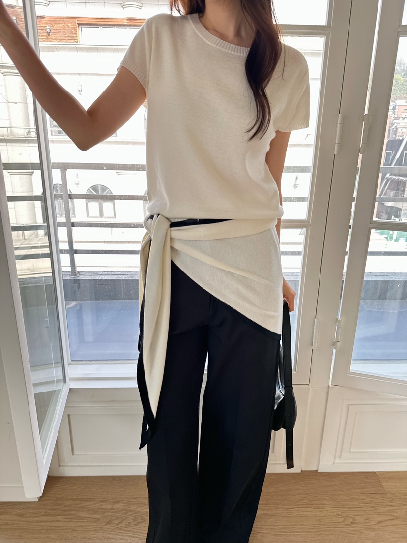 2ND GATE韓國代購女士新款26春夏時尚熱賣人氣針織衫含圍巾2ND GATE針織衫