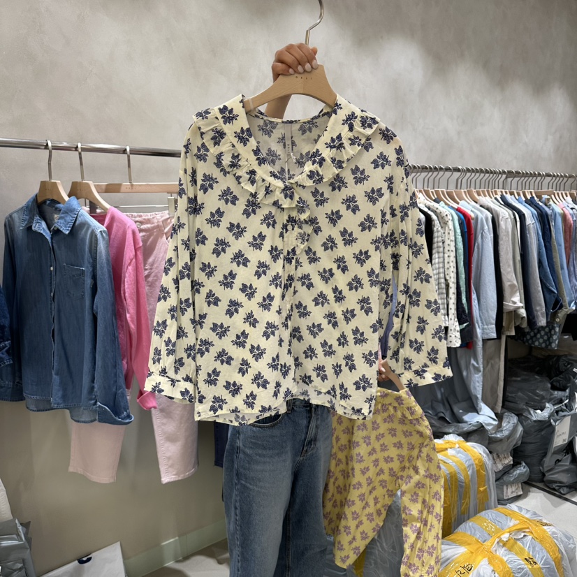 DELI JENNY韓國直郵女士新品26春夏休閑熱賣時尚襯衫蕾絲衫DELI JENNY襯衫/蕾絲衫圖色2