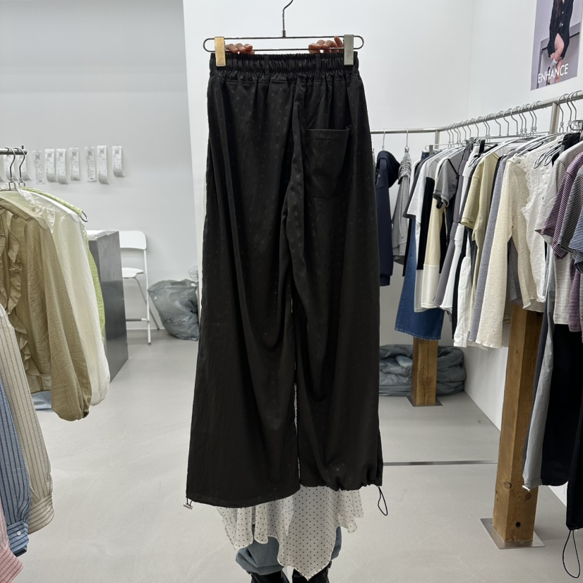 ENHANCE韓國代購女裝新品熱賣休閑26春夏人氣推薦休閑褲腰帶ENHANCE/HOPESMORE休閑褲