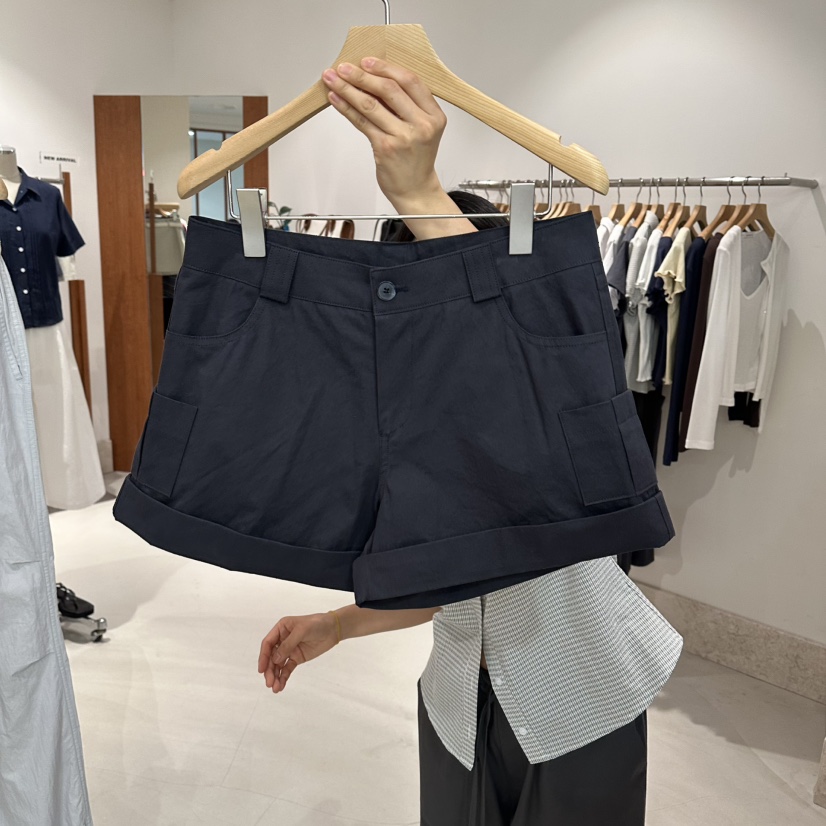ANDMORE BUTTON韓國直郵實拍女裝新品休閑時尚26春夏短褲口袋ANDMORE BUTTON短褲圖色2