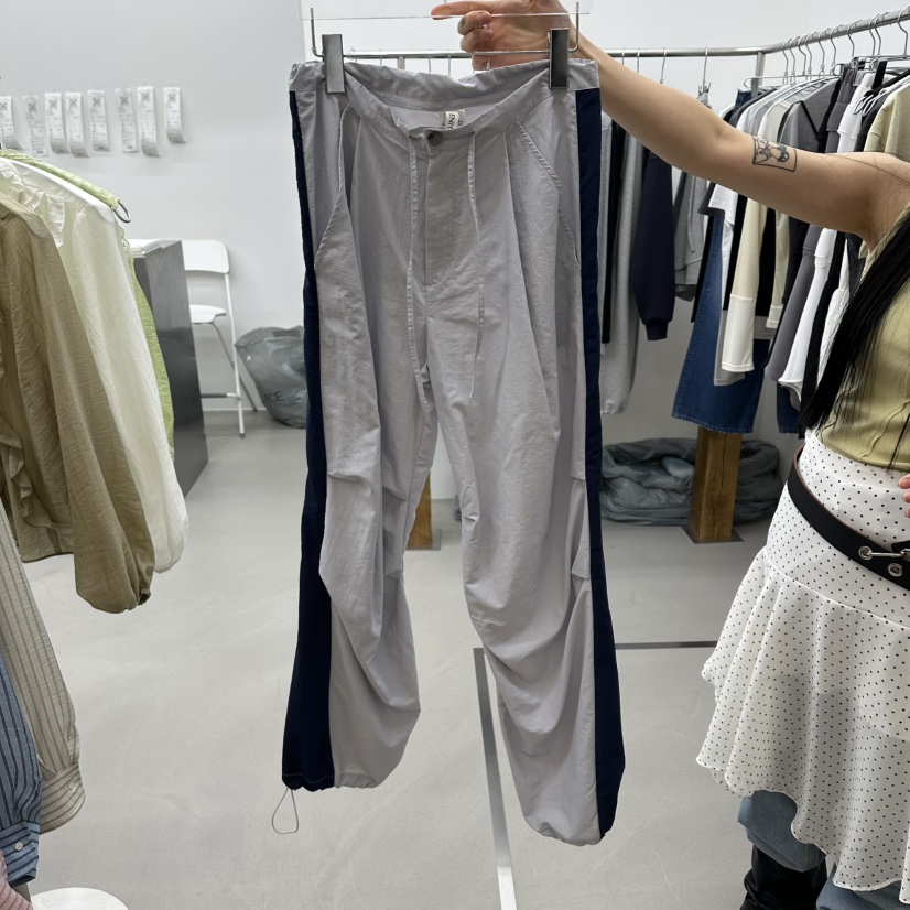 ENHANCE韓國直郵女裝新款熱賣休閑人氣推薦職業休閑褲撞色ENHANCE/HOPESMORE休閑褲圖色1