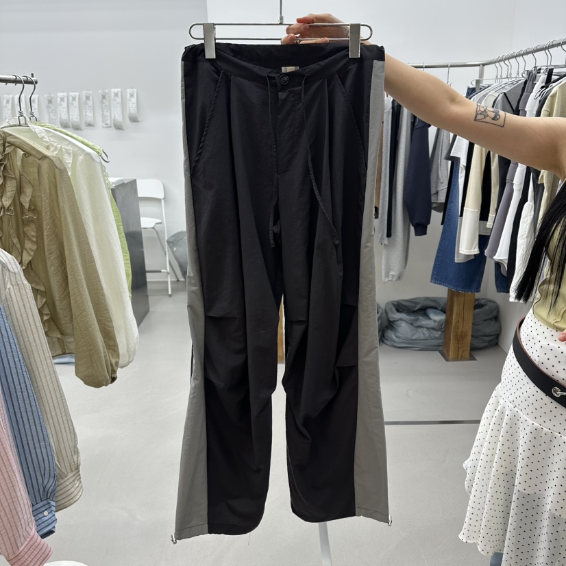 ENHANCE韓國直郵女裝新款熱賣休閑人氣推薦職業休閑褲撞色ENHANCE/HOPESMORE休閑褲圖色2