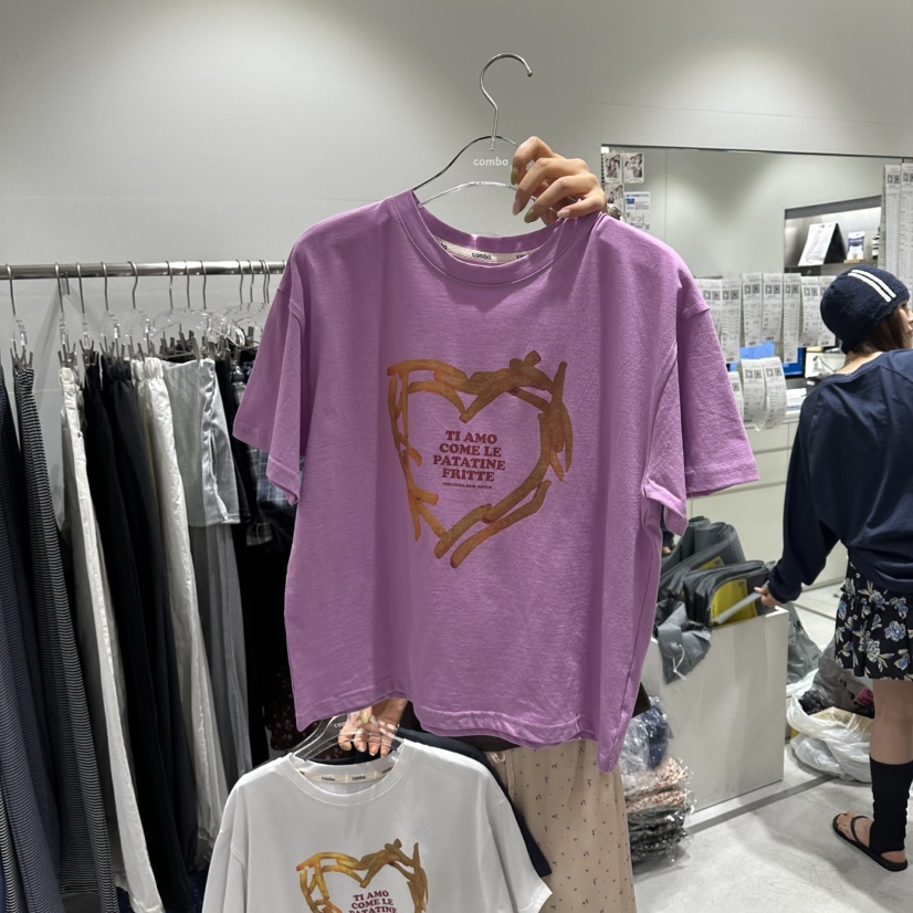 COMBO韓國東大門代購女士新品26春夏人氣職業休閑時尚T恤COM_BOT恤圖色3