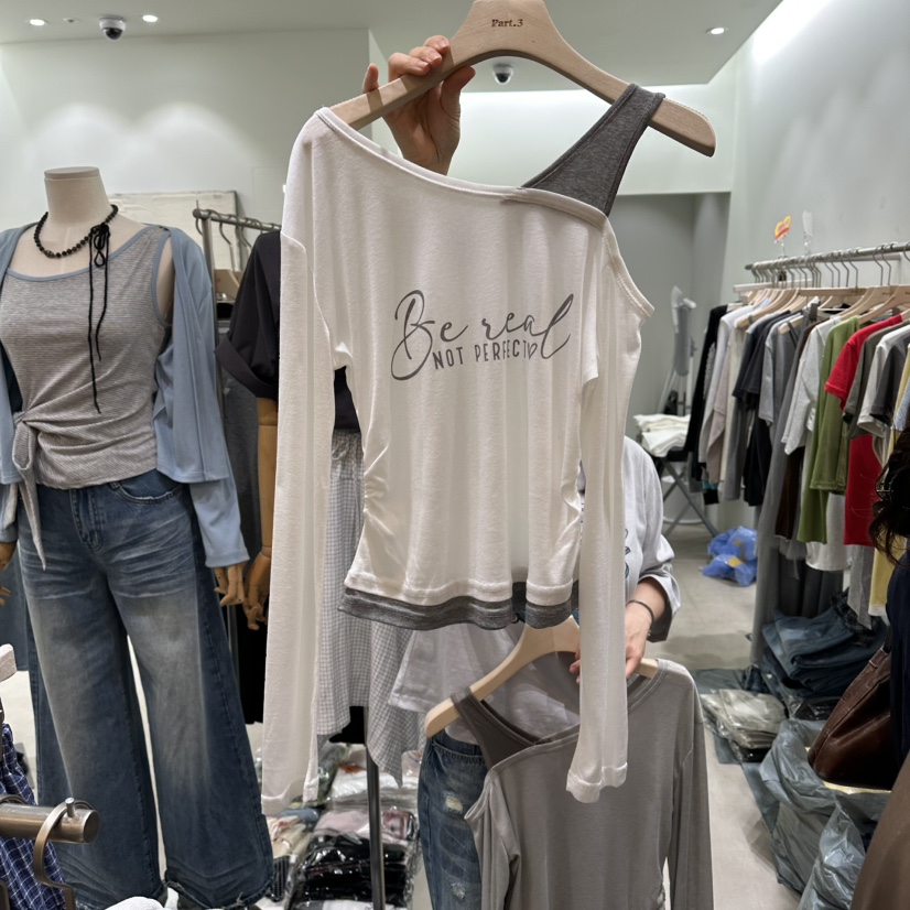 PART3韓國東大門直郵女裝新品26春夏職業推薦熱賣長袖T恤Part.3長袖T恤圖色1