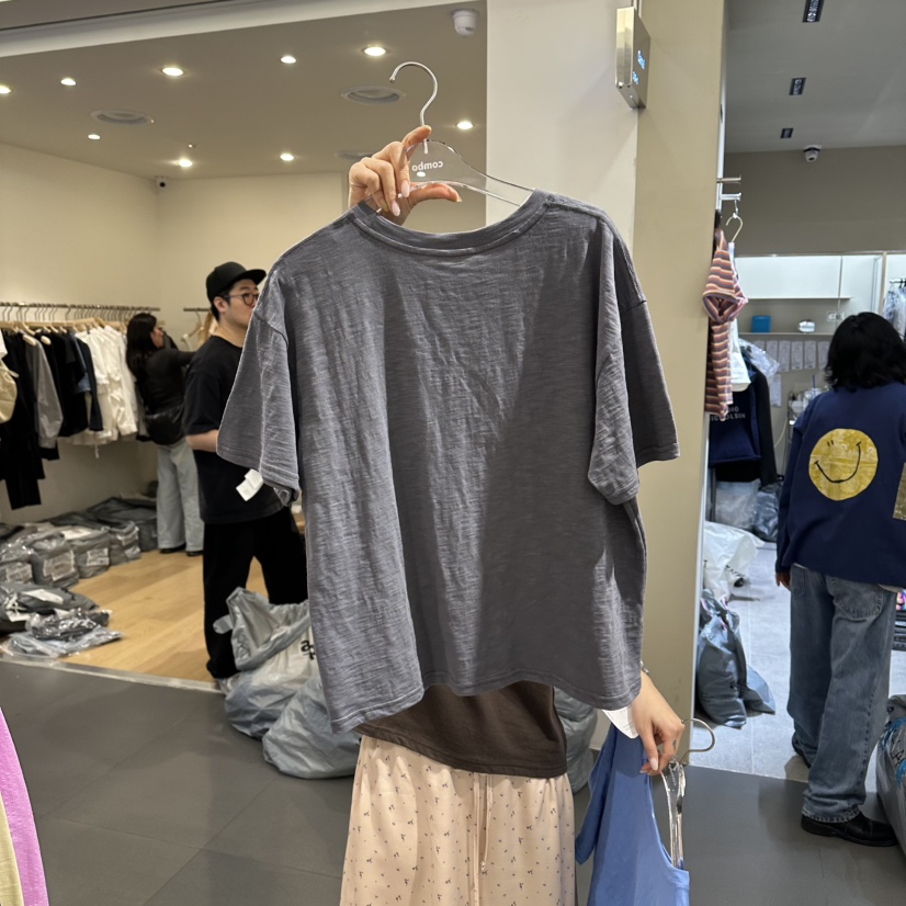 COMBO韓國直郵實拍女裝新品熱賣休閑26春夏職業推薦時尚T恤COM_BOT恤