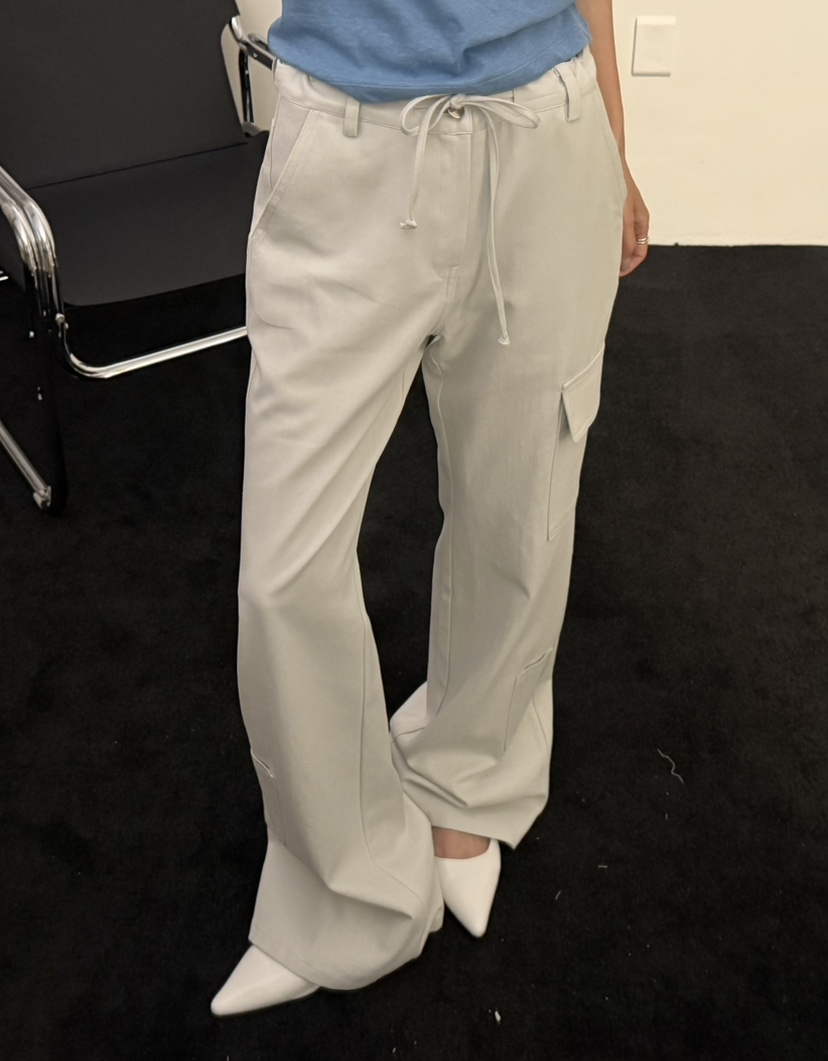 VISUAL SPACE/PAGE92/FLEISCHER韓國直郵女士新品人氣休閑褲口袋抽繩VISUAL SPACE/PAGE92/FLEISCHER休閑褲