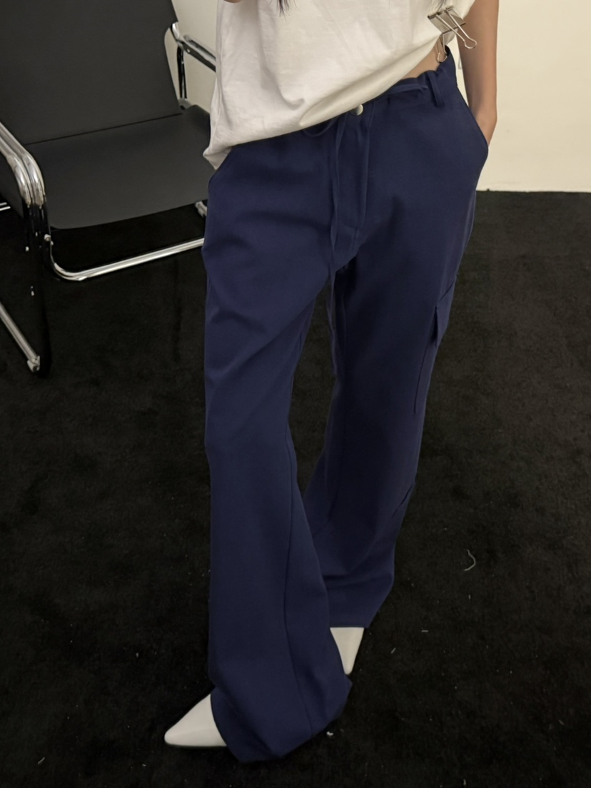 VISUAL SPACE/PAGE92/FLEISCHER韓國直郵女士新品人氣休閑褲口袋抽繩VISUAL SPACE/PAGE92/FLEISCHER休閑褲