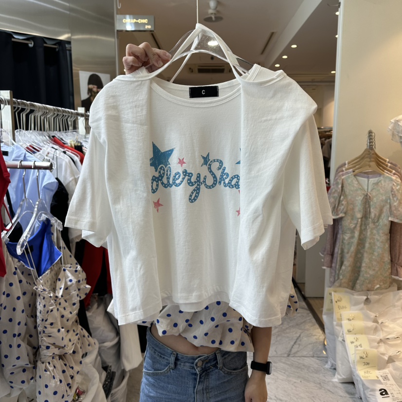 CHEAP-CHIC韓國東大門直郵女士新款人氣熱賣職業推薦T恤CHEAP-CHIC/CHARLES THE SECONDT恤