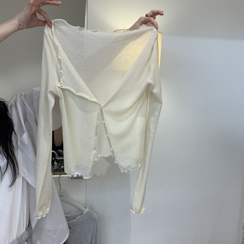 JINSIM韓國直郵女裝新款休閑時尚熱賣職業人氣長袖T恤開衫JINSIM長袖T恤圖色1