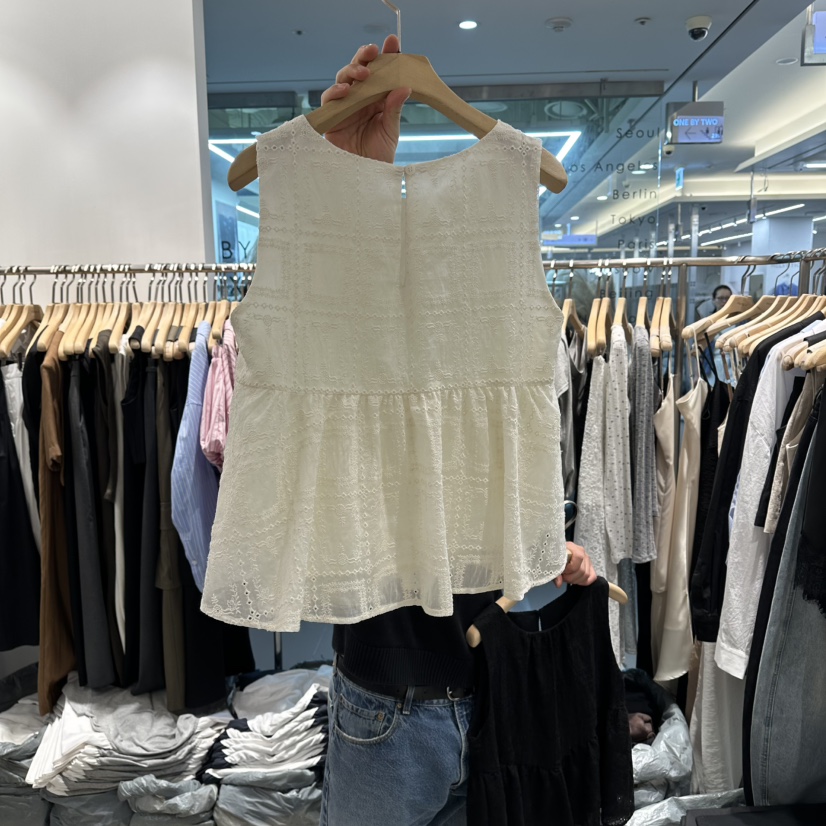 HONG.U韓國代購女士新品職業推薦26春夏時尚人氣襯衫蕾絲衫HONG.U襯衫/蕾絲衫