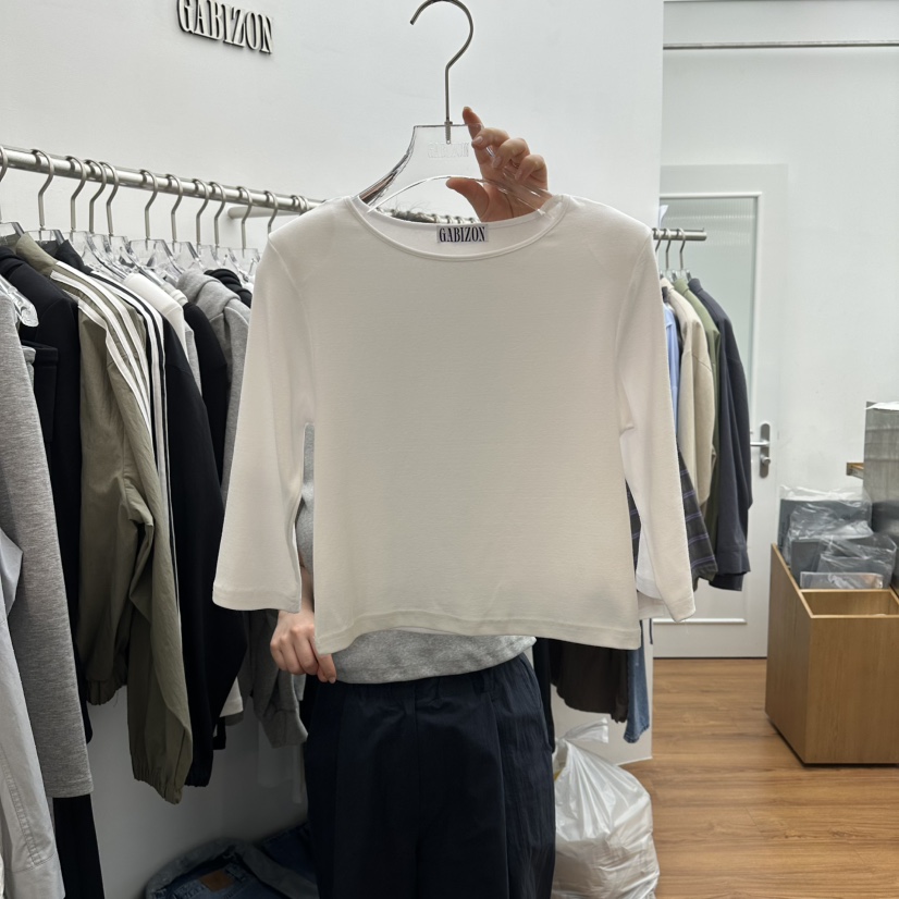 GABIZON韓國代購女裝新款職業時尚休閑熱賣人氣推薦26春夏T恤GABIZONT恤圖色1