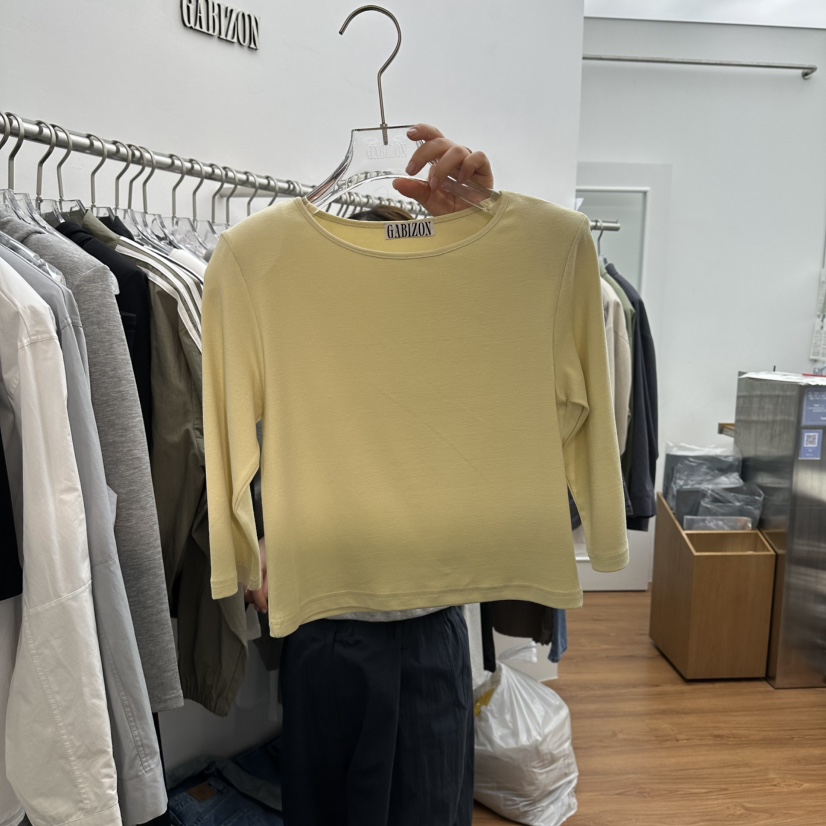 GABIZON韓國代購女裝新款職業時尚休閑熱賣人氣推薦26春夏T恤GABIZONT恤圖色2
