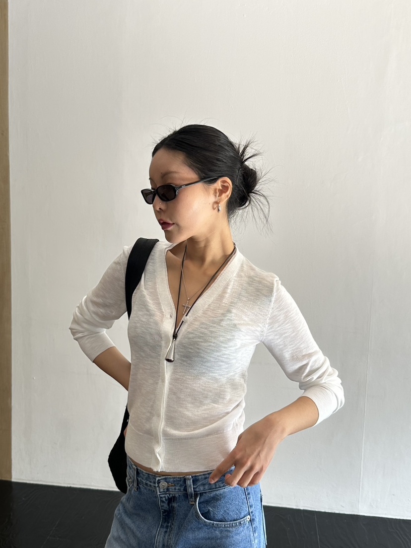 LIMLIMLIM韓國東大門代購女士新款休閑針織衫不含內搭雙層LIM LIM LIM針織衫