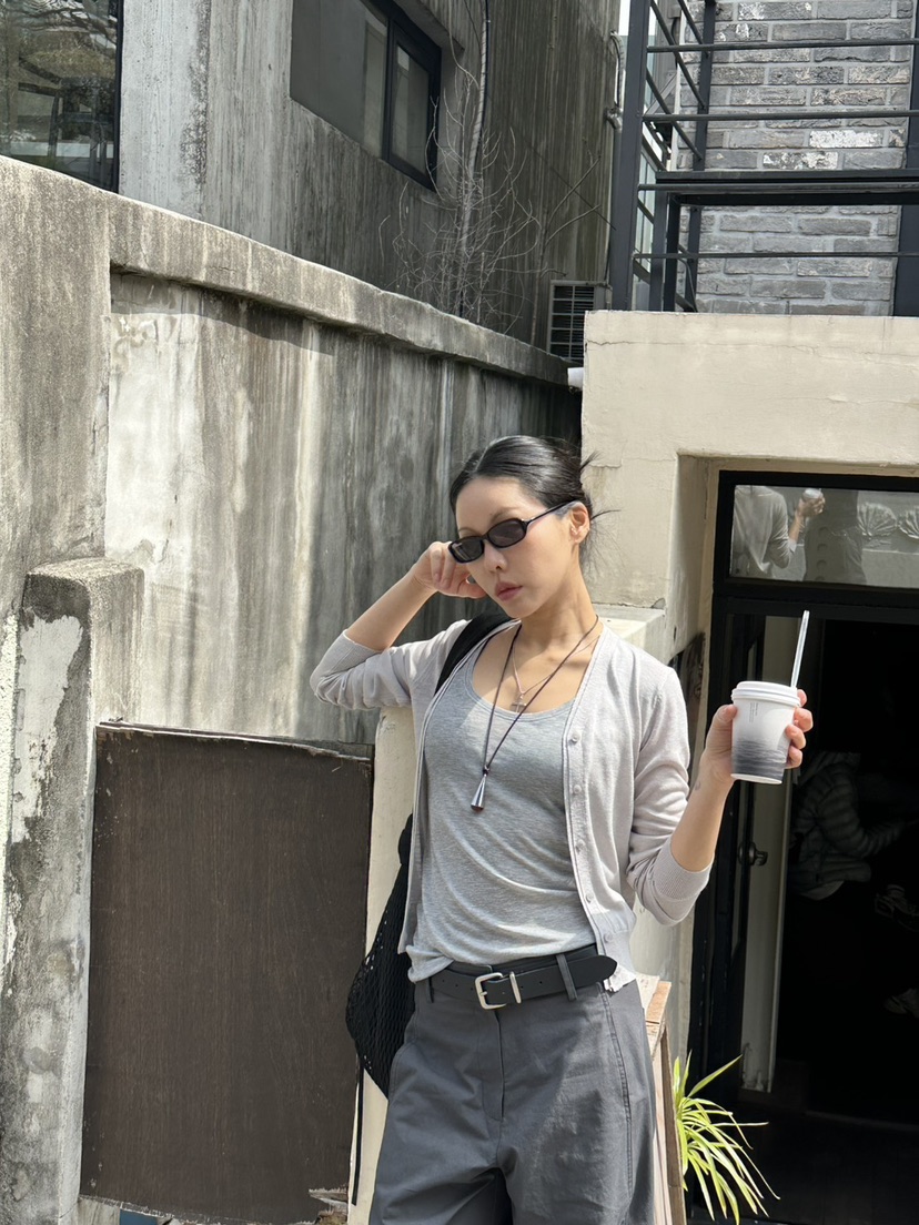 LIMLIMLIM韓國東大門代購女士新款休閑針織衫不含內搭雙層LIM LIM LIM針織衫