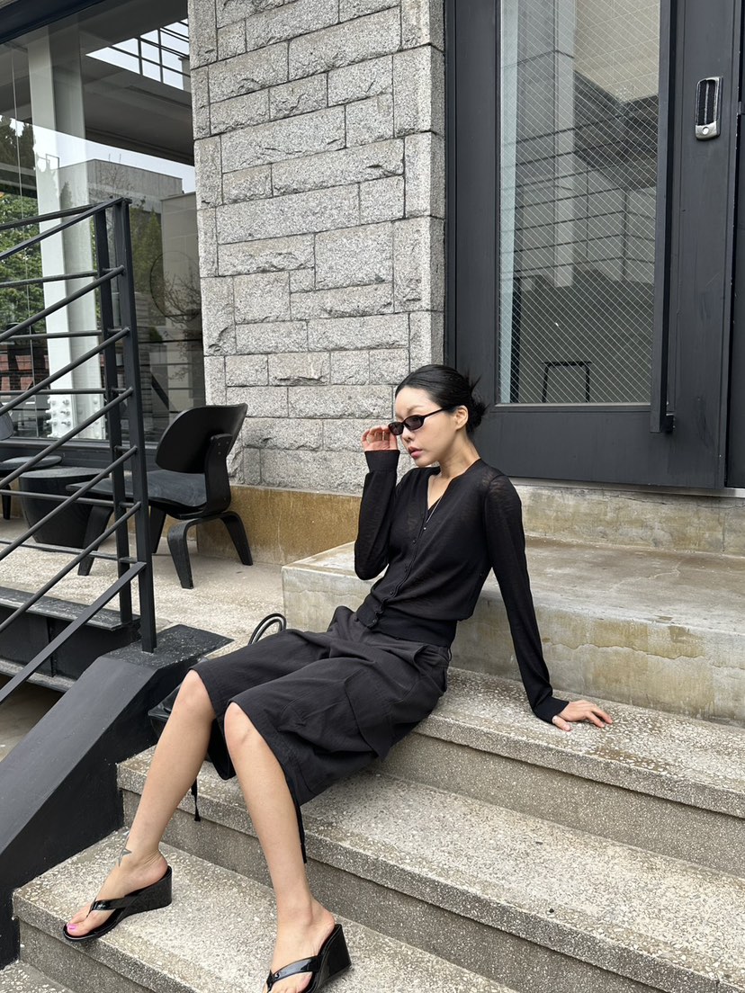 LIMLIMLIM韓國東大門代購女士新款休閑針織衫不含內搭雙層LIM LIM LIM針織衫