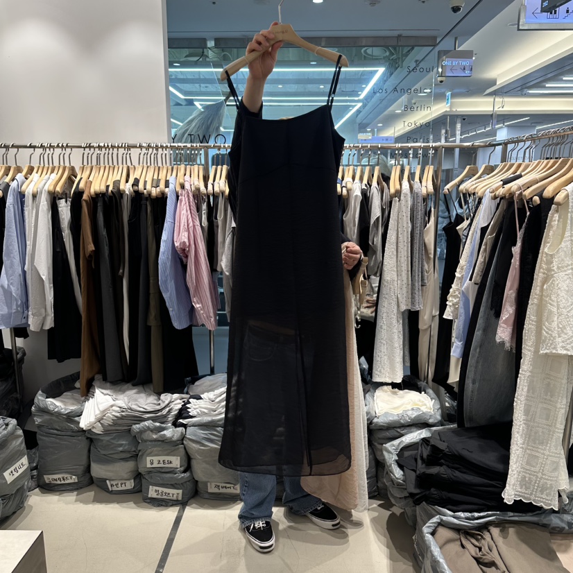 HONG.U韓國直郵實拍女士新款26春夏時尚休閑人氣熱賣連衣裙HONG.U連衣裙圖色3