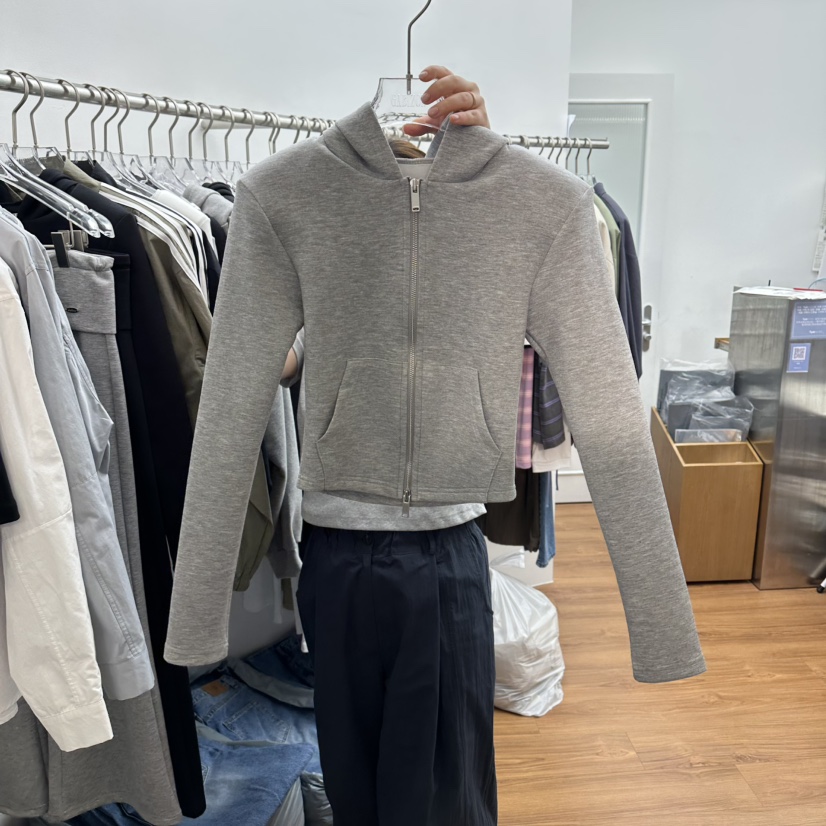 GABIZON韓國東大門直郵女士新品26春夏熱賣夾克拉鏈連帽衫GABIZON夾克圖色1